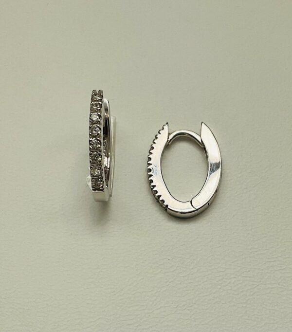 oval für Einhänger Ohrschmuck (Ohrring Ohrstecker) 1656 WG