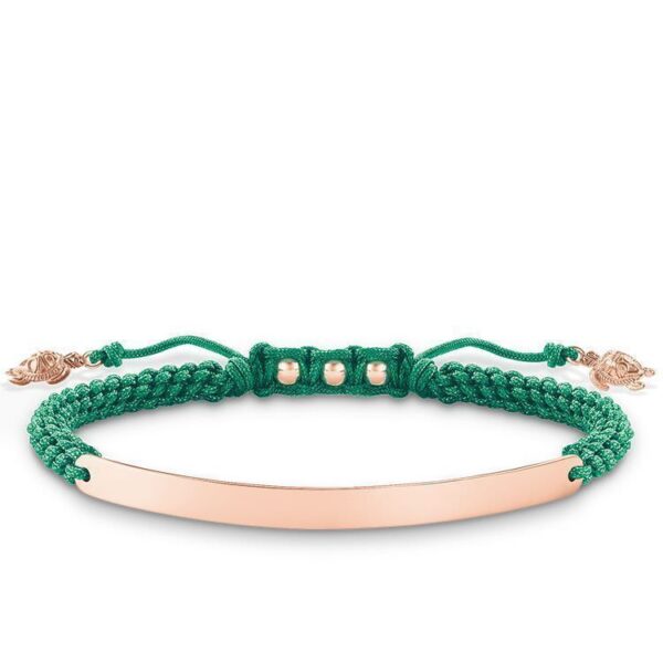 SALE 25%: Thomas Sabo Armband Schildkröte Rosé, gravierbar - Ringweite 21 Armband LBA0057-597-6-L21v