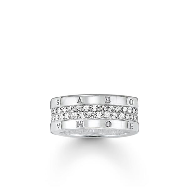 SALE 25%: Thomas Sabo Sterling Silver - Ringweite 56 Ring TR1939-051-14-56
