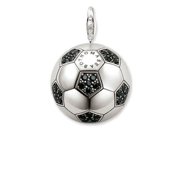 SALE 25%: Thomas Sabo Zirk,schwarz Fussball Anhänger T0221-051-11