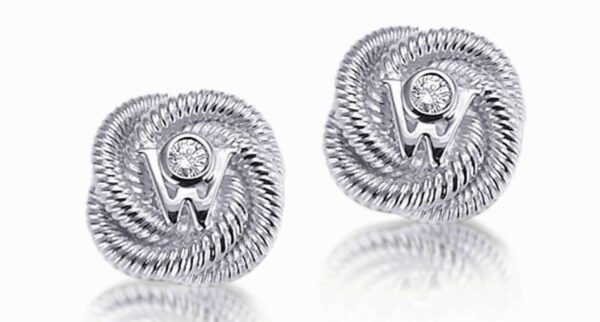 Seidenknoten  Ohrschmuck (Ohrring Ohrstecker) 8084987WG