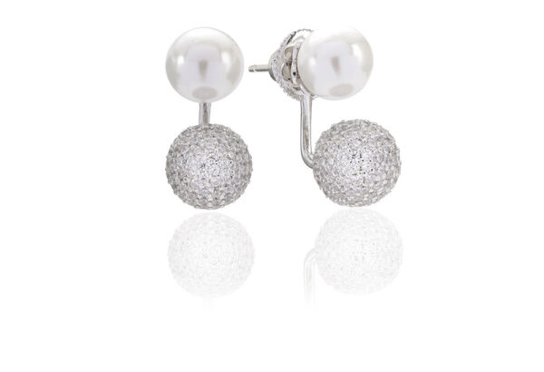 Sif Jakobs - BOBBIO DUE PEARL EAR JACKETS Ohrschmuck (Ohrring Ohrstecker) SJ-E021414-CZP