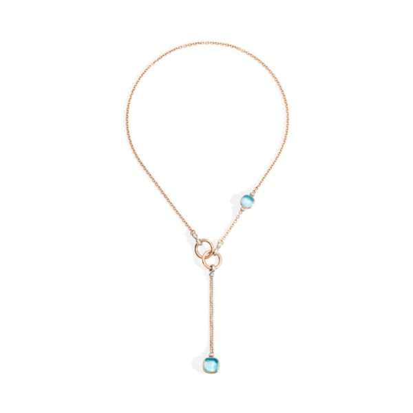Pomellato Nudo Y-Collier 53cm Sky Blue Topas Kette - Collier PCB9051O6000DB0OY
