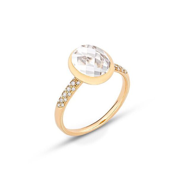 Capolavoro Velluto Bergkristall facettiert 2,0ct"" Ring RI9BEK02627.CAB.FAC