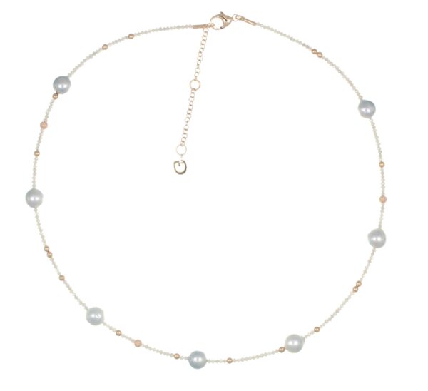 Gellner Castaway Dia. Bead ca. 7,731ct-9,449ct anthrazit  Kette - Collier 5.24093.01