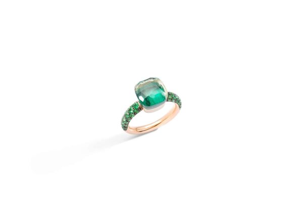 4%: Pomellato Nudo Classic  Prasolit/Malachit und Tsavorit Ring PAB9040O6BKRTZMPA