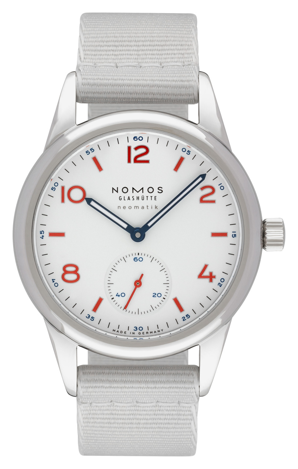 Nomos Club neomatik signalweiß  744