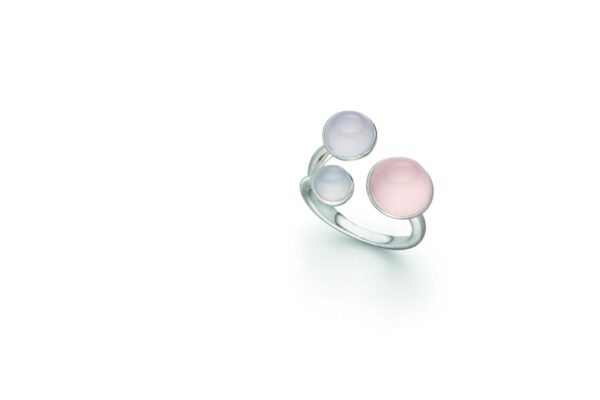 rosa Quarz & Chalcedon Ring 021081630