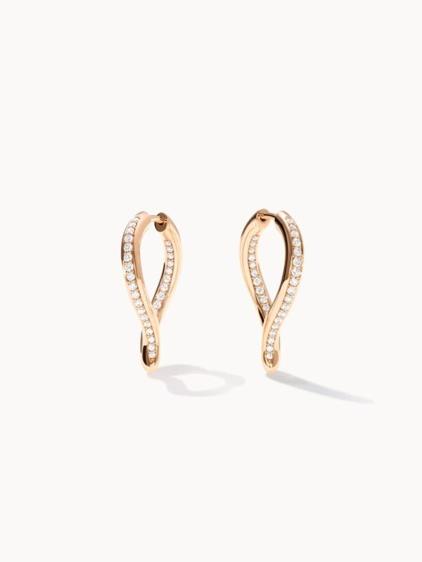 Tamara Comolli Signature Hoop Twisted Ohrschmuck (Ohrring Ohrstecker) E.Sig.Ho.TDr.p.rg