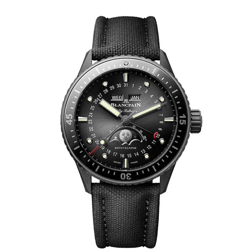 Blancpain Fifty Fathoms Bathyscaphe Quantième Complet Phases de Lune  5054.0130.B52A