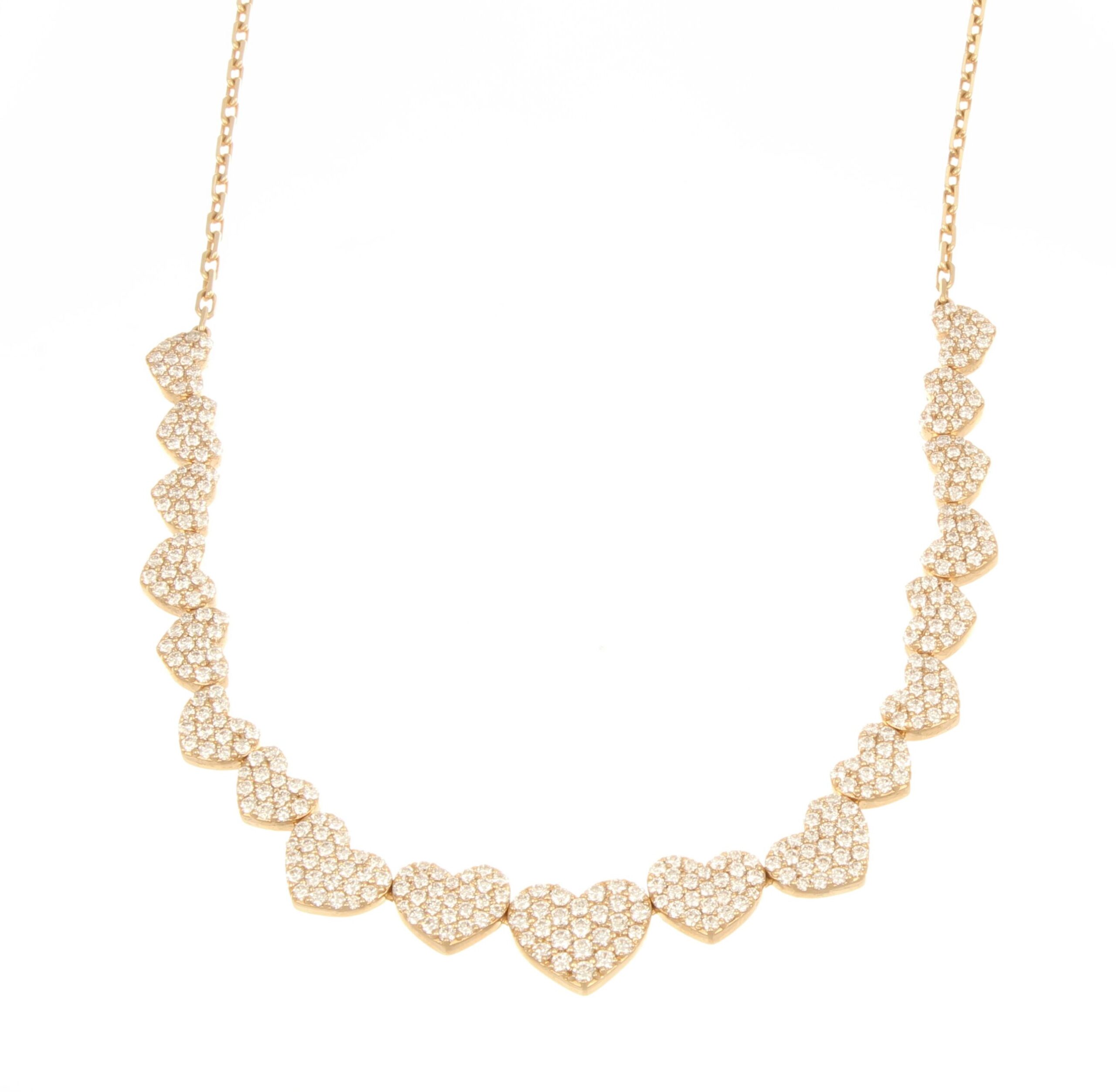 Böhnlein Kollektion Crivelli 19 Herzen Kette - Collier 302.m92106m.corg