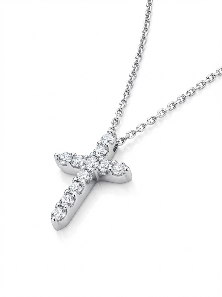 Böhnlein Kollektion Kreuz Kette - Collier 024.1066WG