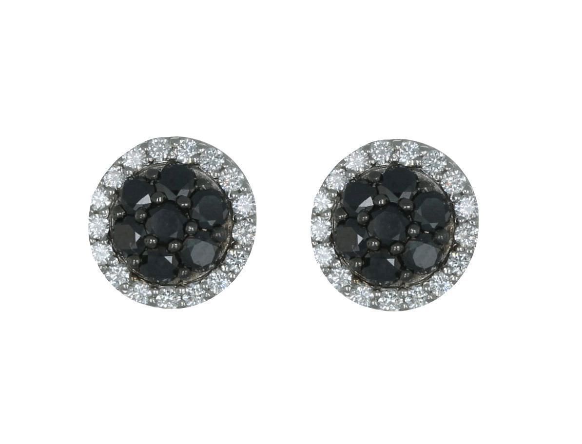 Böhnlein Kollektion schwarze Diamanten 0,51 ct. Ohrschmuck (Ohrring Ohrstecker) 30.70041.0.55.014.000