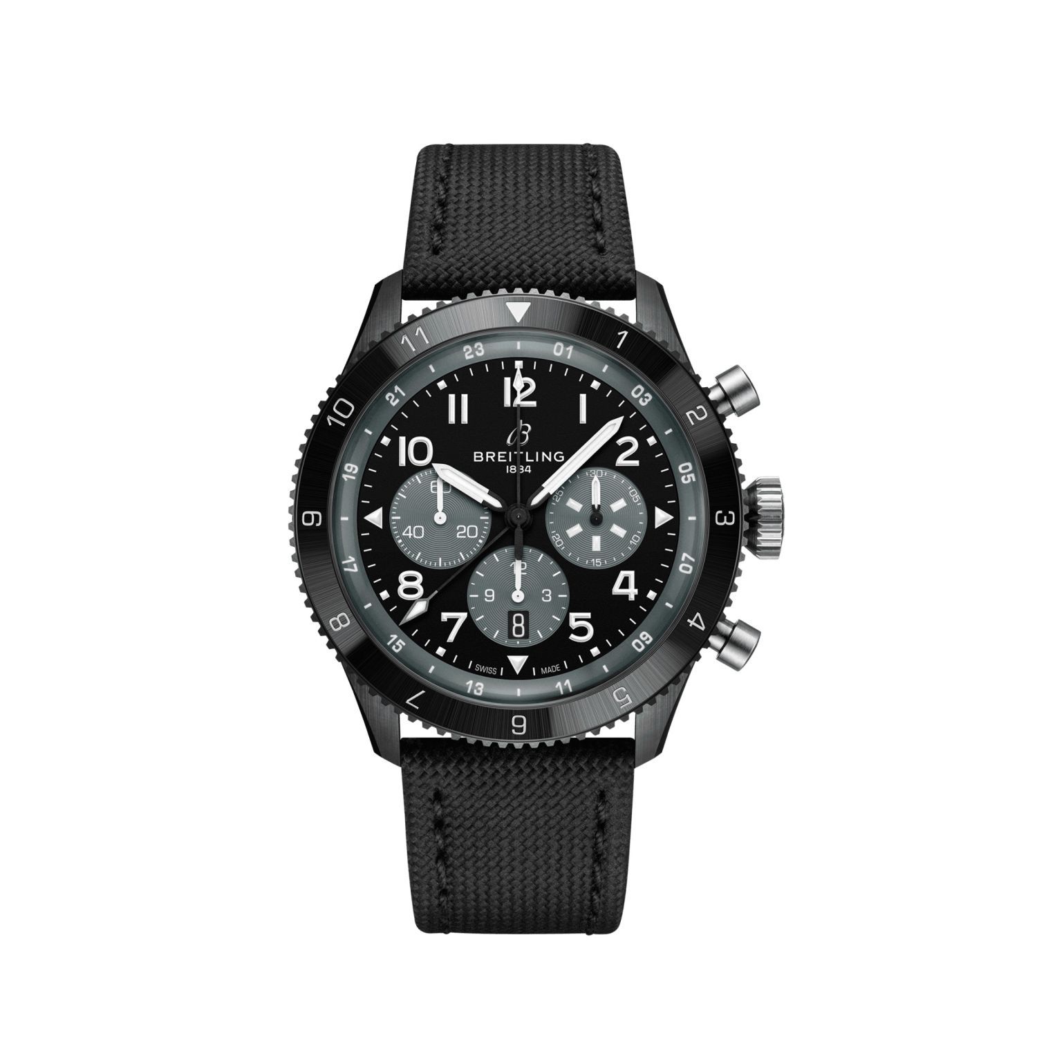 Breitling Super AVI B04 Chronograph GMT 46 Mosquito Night Fighter   SB04451A1B1X1