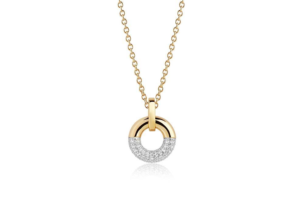 Cannara Kette - Collier SJ-P2998-CZ-YG/45