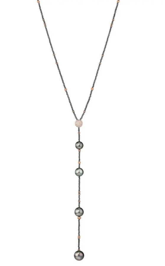 CASTAWAY Diamanten Bead schwarz  ca. 24