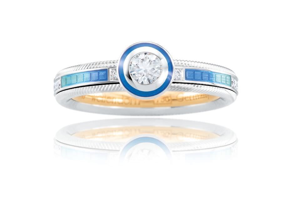Collection Wahre Werte Wellendorff  Danke Für. Aqua Ring 607359