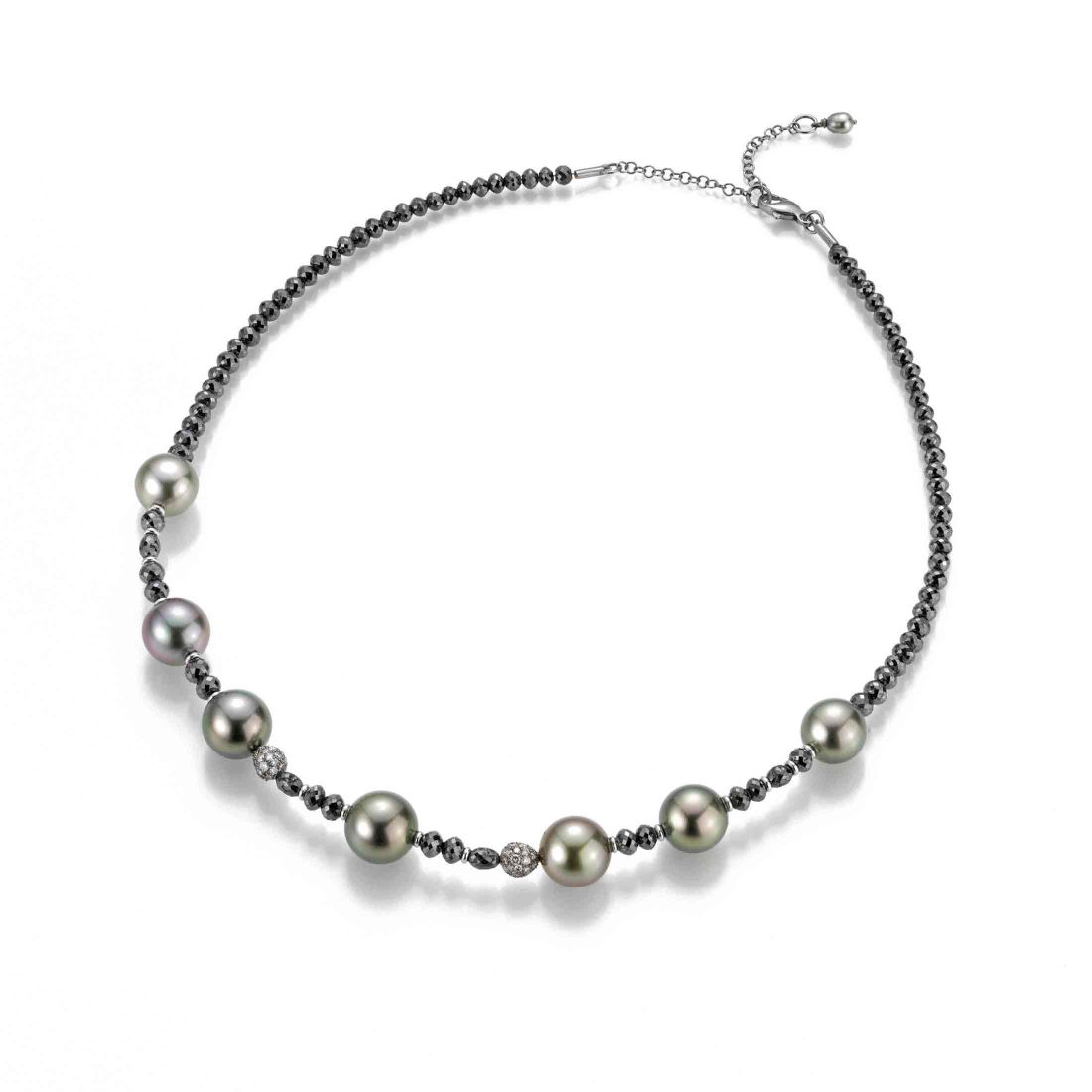 Diamanten Bead schwarz ca. 35