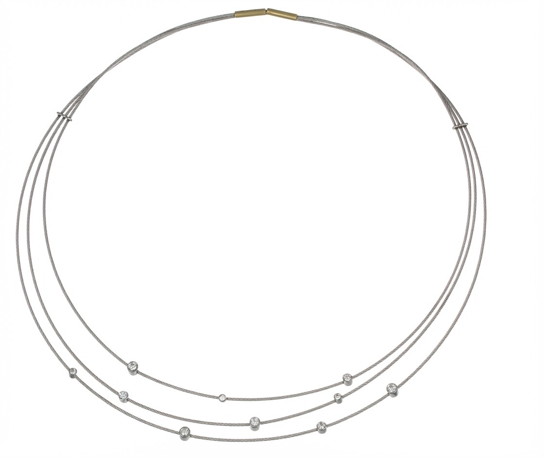 Gerstner Trauring Kette - Collier 13.462WG
