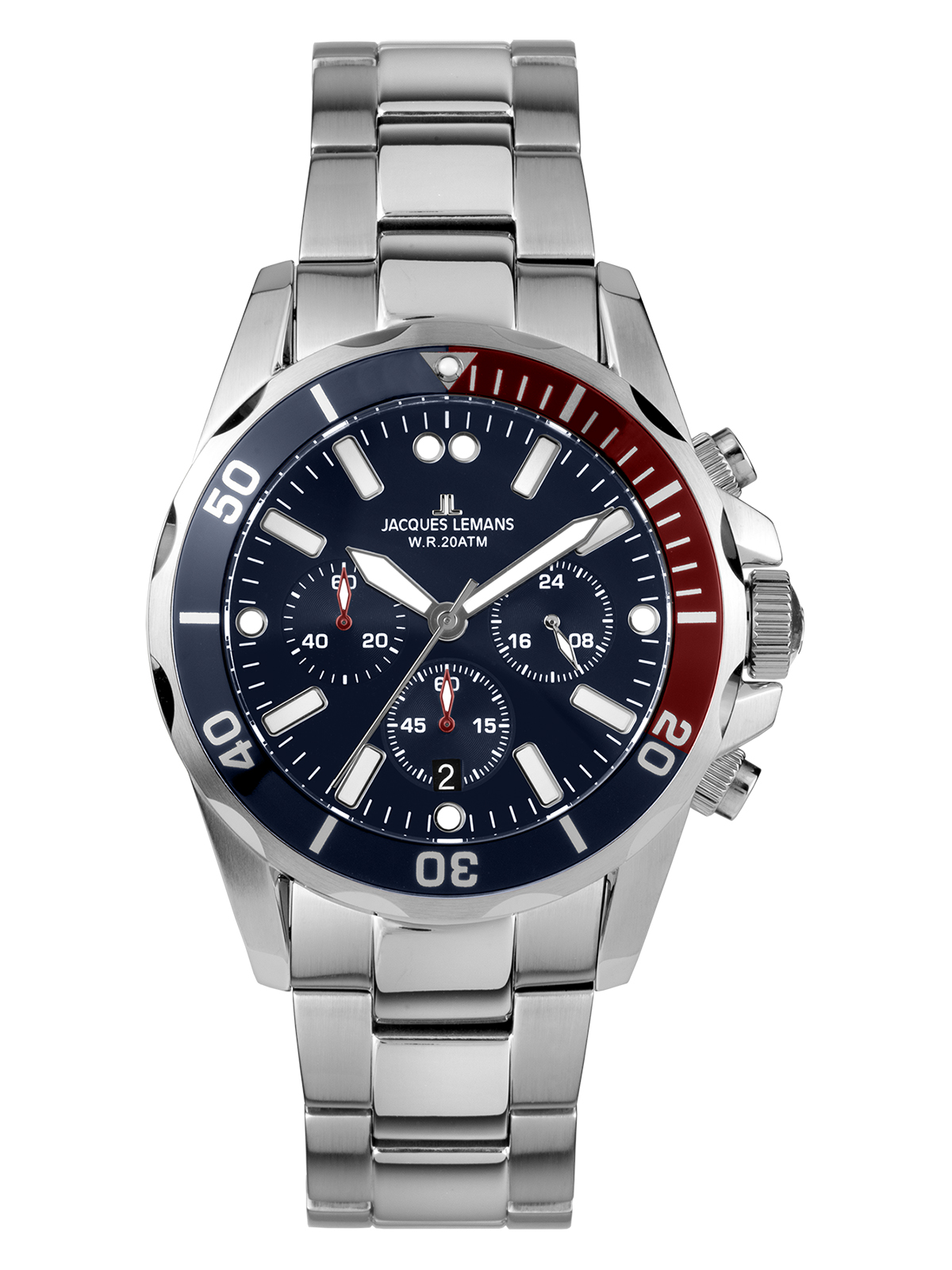 Jacques Lemans Armbanduhr Edelstahl   1-2091G