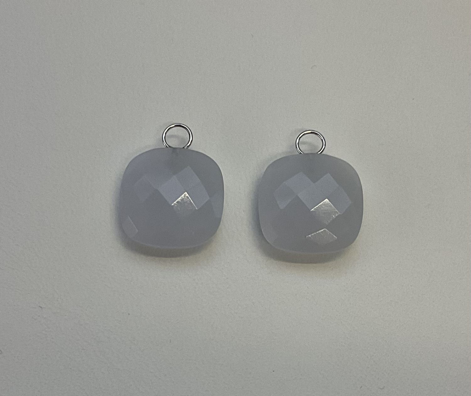 Kissen 13x13  Chalcedon Anhänger - Einhänger Chalcedon Paraiba 13