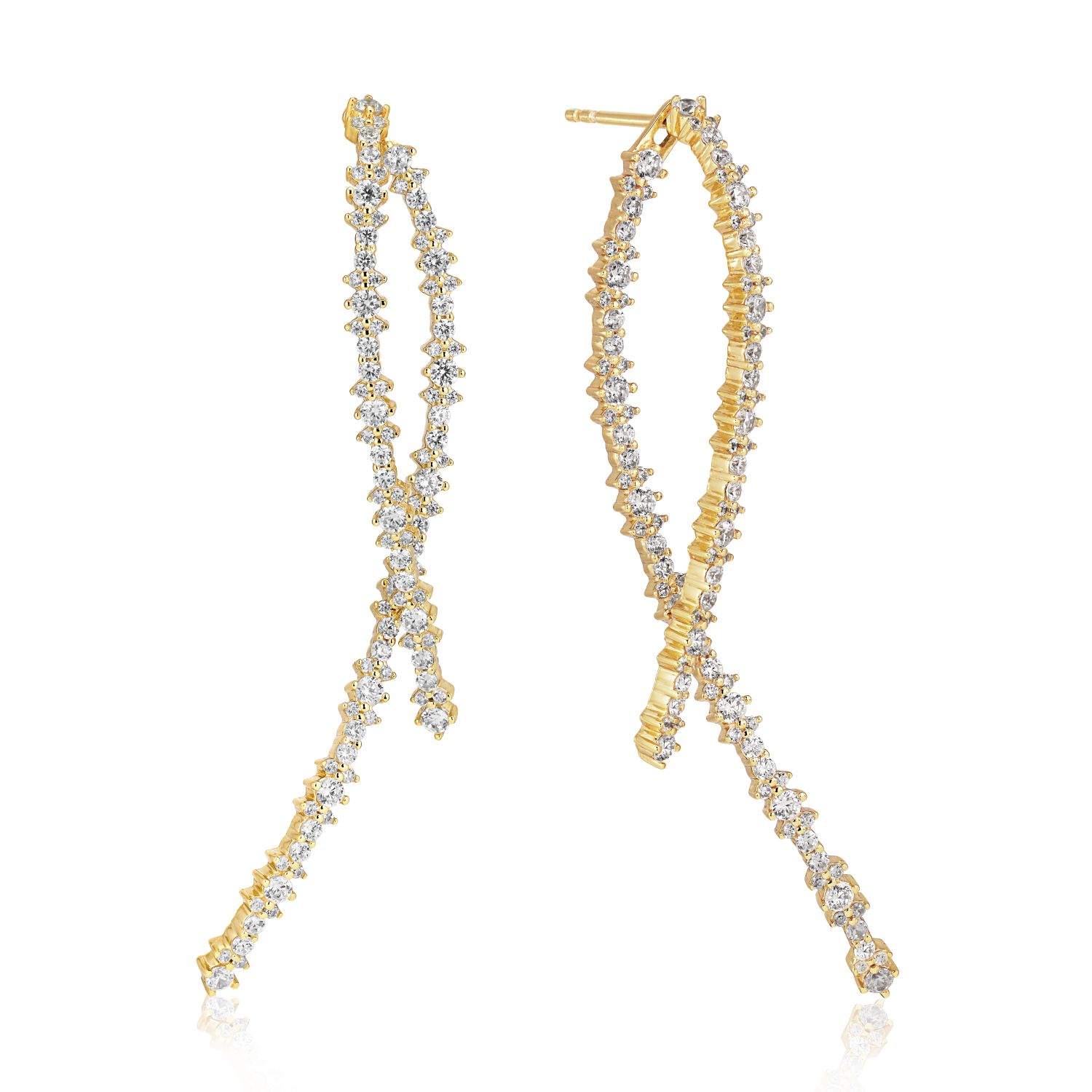 Livigno Lungo Ohrschmuck (Ohrring Ohrstecker) SJ-E2368-CZ-YG