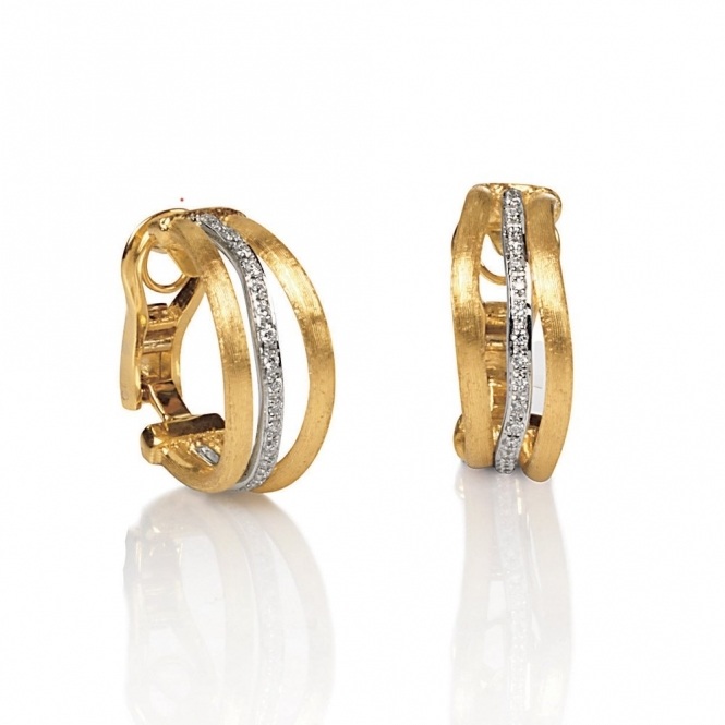 Marco Bicego Jaipur Link 3reihig Ohrschmuck (Ohrring Ohrstecker) OB1028.B