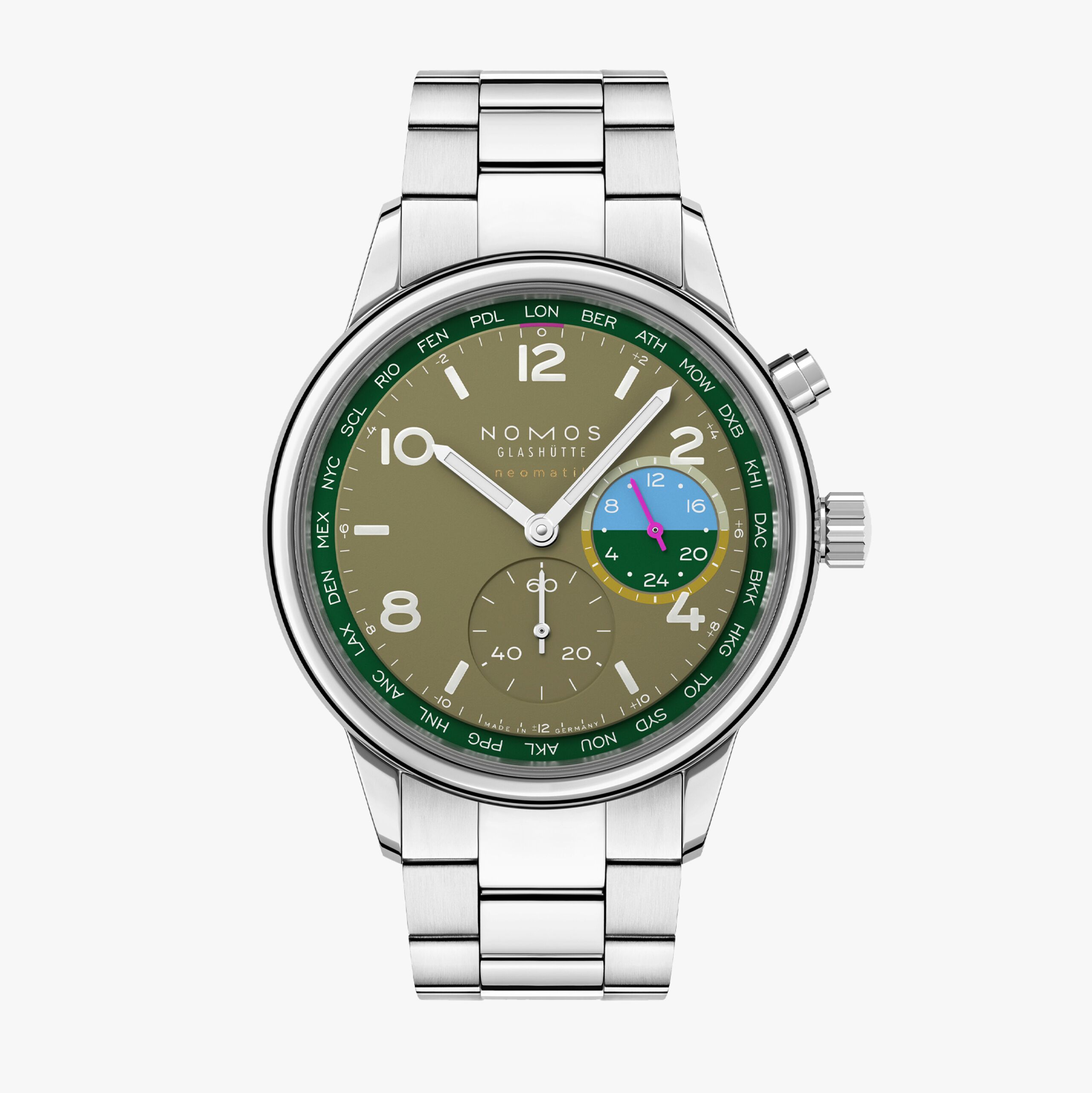 Nomos Club Sport Weltzeit Jungle limitierte Edition   790.S2