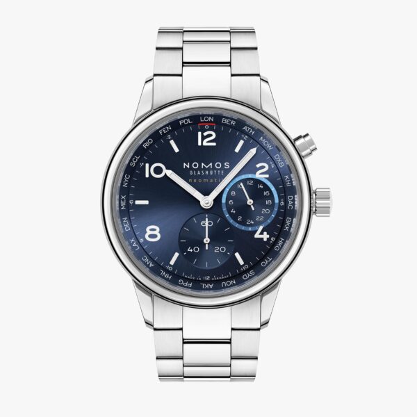 Nomos Club Worldtimer blau  790