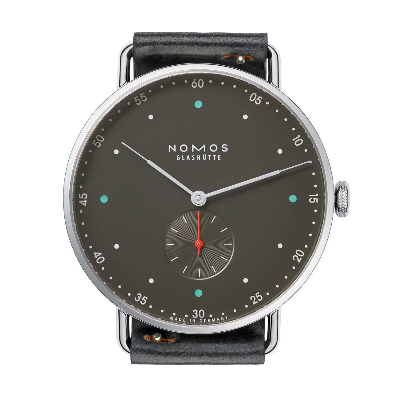 Nomos Metro 38 stadtschwarz Glasboden  1111