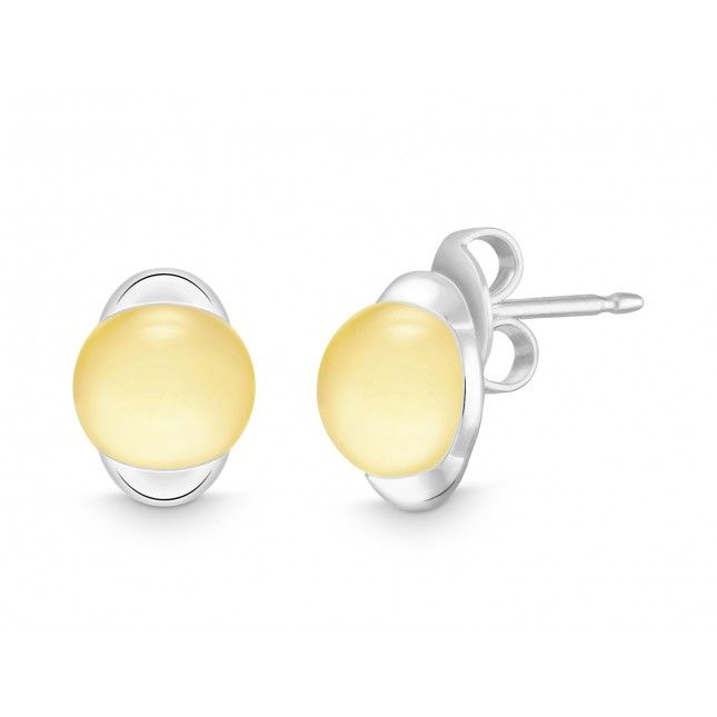 Quinn Citrin Cabochon Ohrschmuck (Ohrring Ohrstecker) 036202911