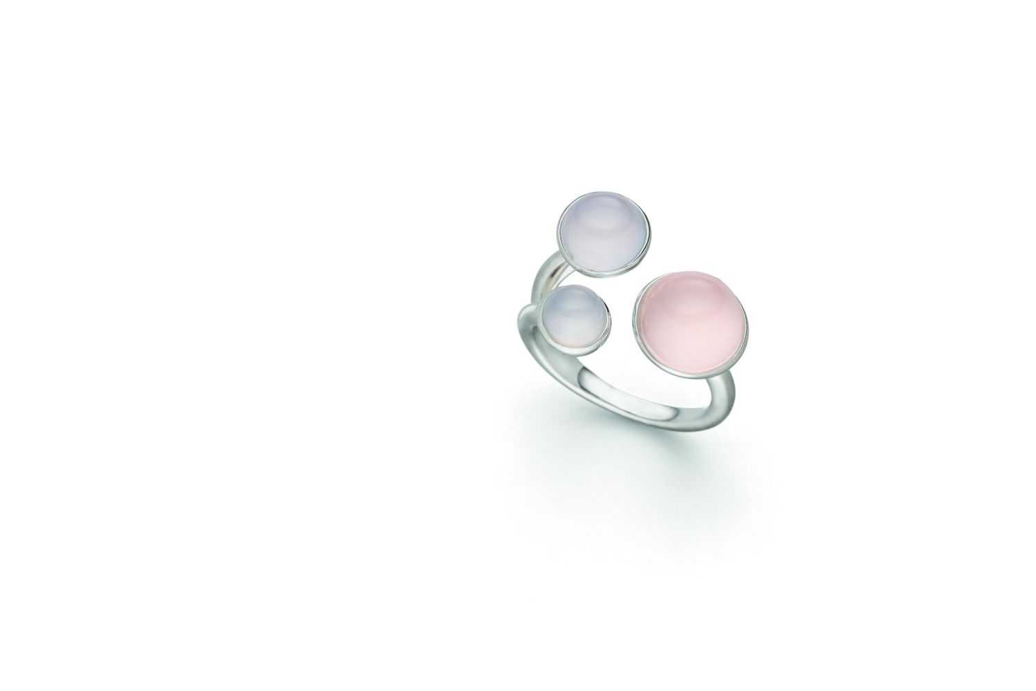 rosa Quarz & Chalcedon Ring 021081630