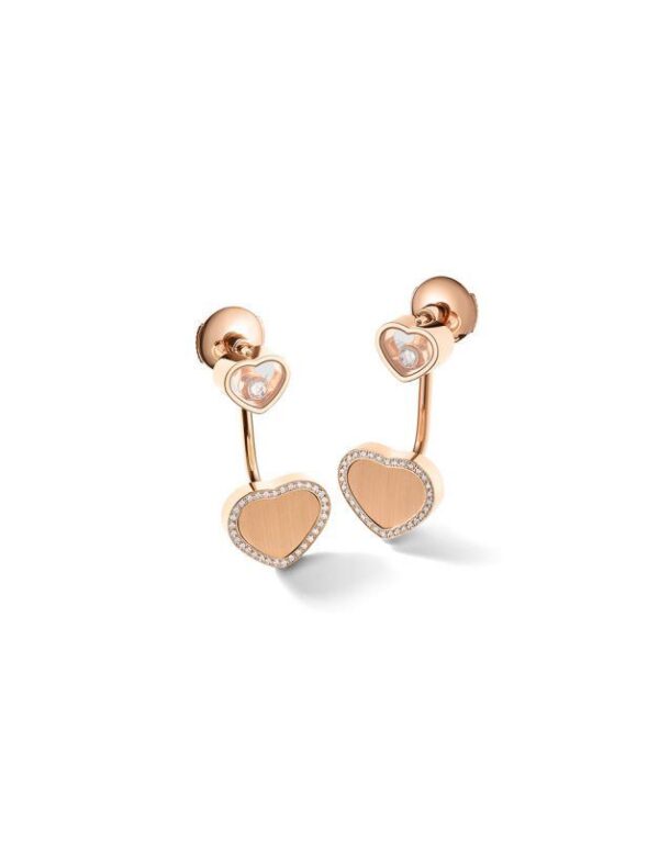 SALE 25%: Chopard Happy Hearts James Bond limitierte Edition Ohrschmuck (Ohrring Ohrstecker) 83A007.5921