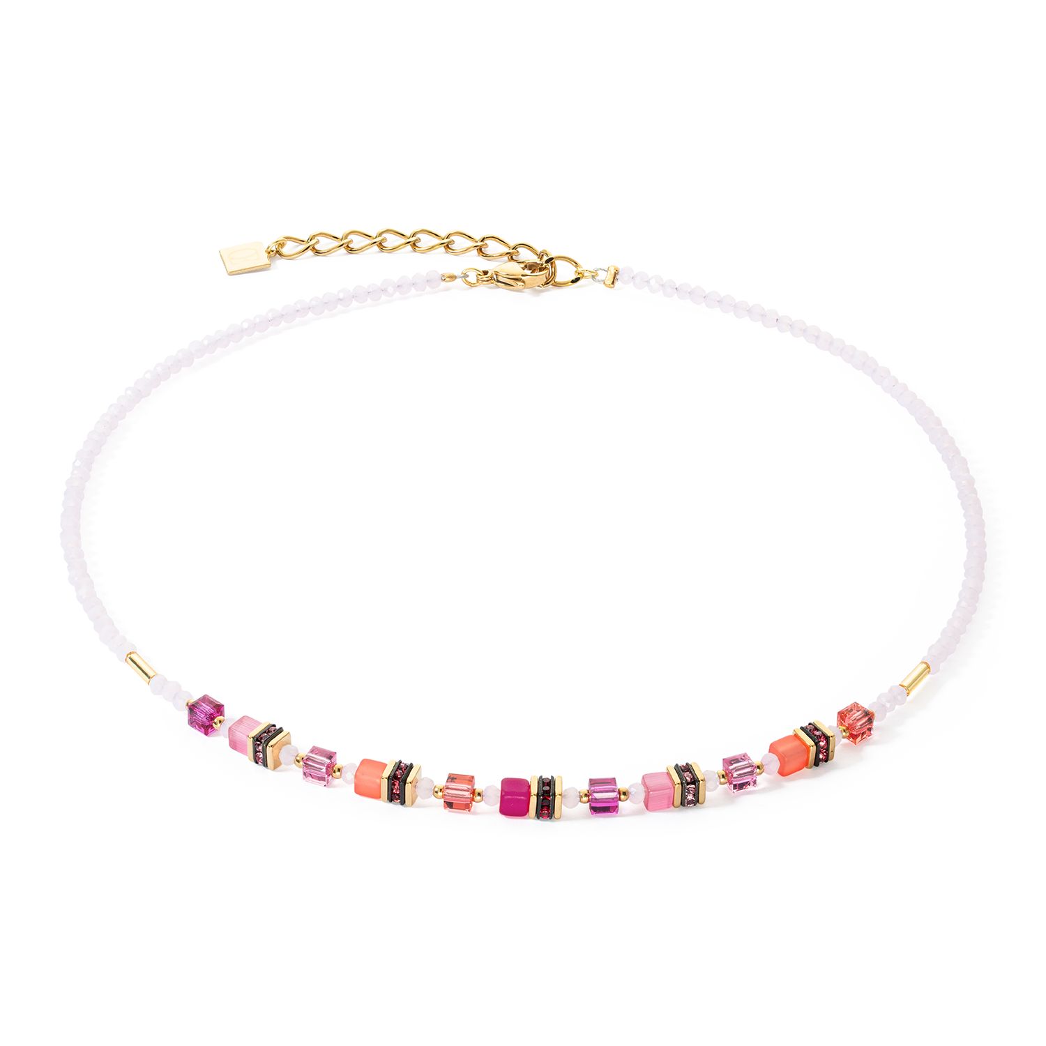 SALE 25%: Coeur de Lion Magenta  Kette - Collier 4565.10.0422