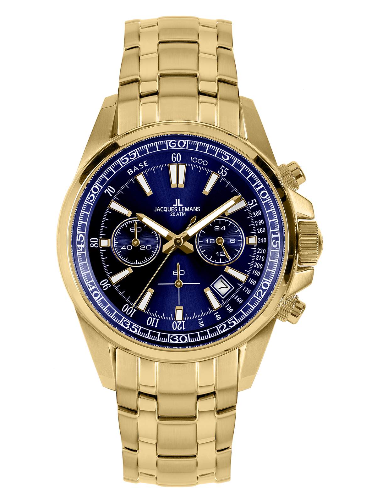 SALE 25%: Jacques Lemans Armbanduhr Edelstahl Goldfarbig   1-21170