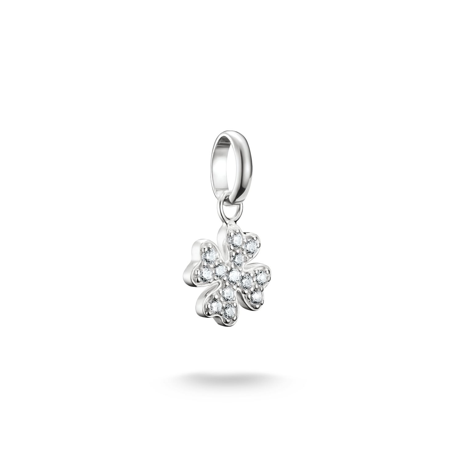 SALE 25%: Kleeblatt mit Zirkonia  Anhänger CC1281-051-14