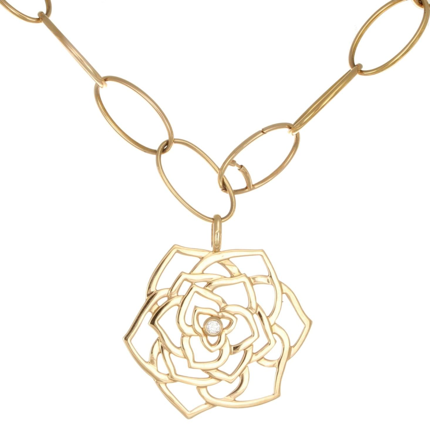 SALE 25%: Piaget Sautoir Rose Liberty Kette - Collier G37U8180