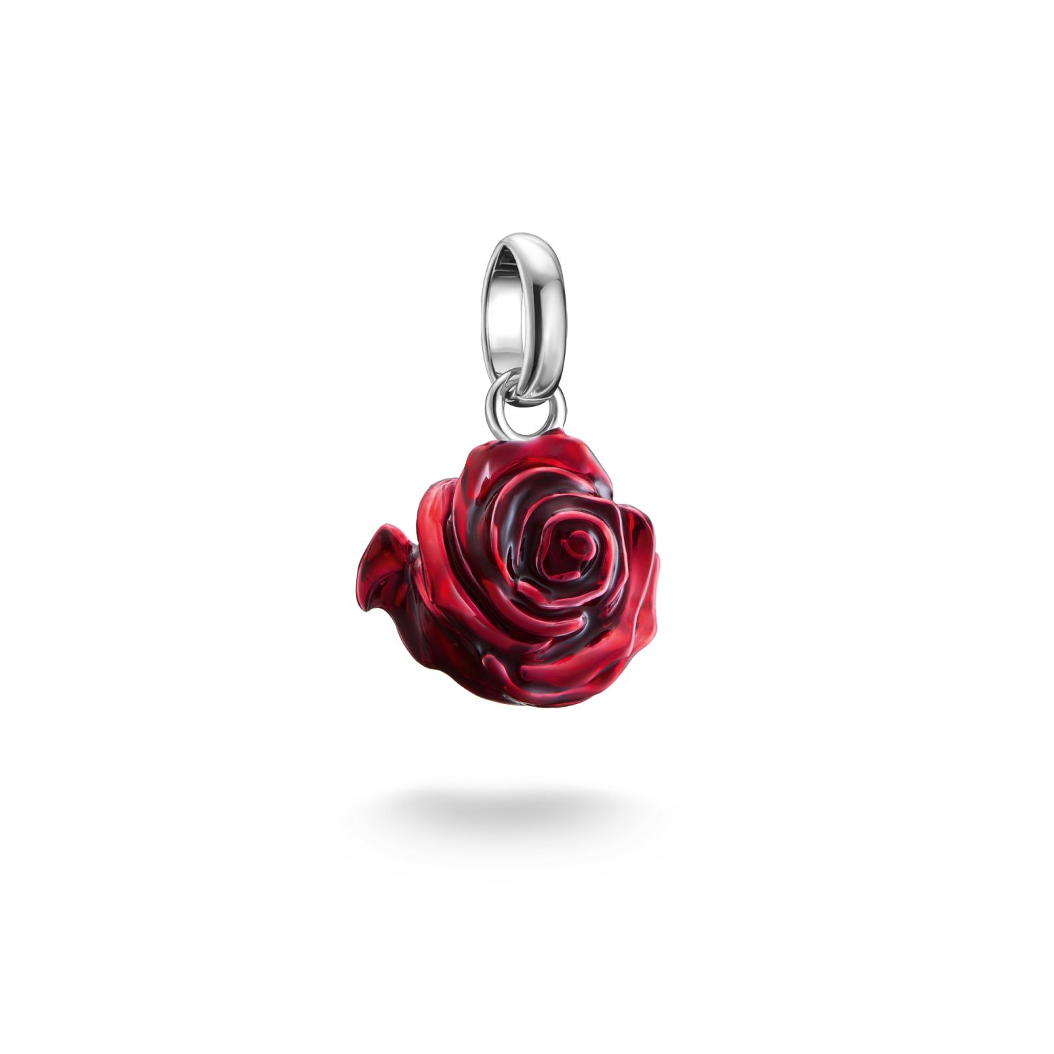 SALE 25%: Rose rot  Anhänger CC1263-007-10