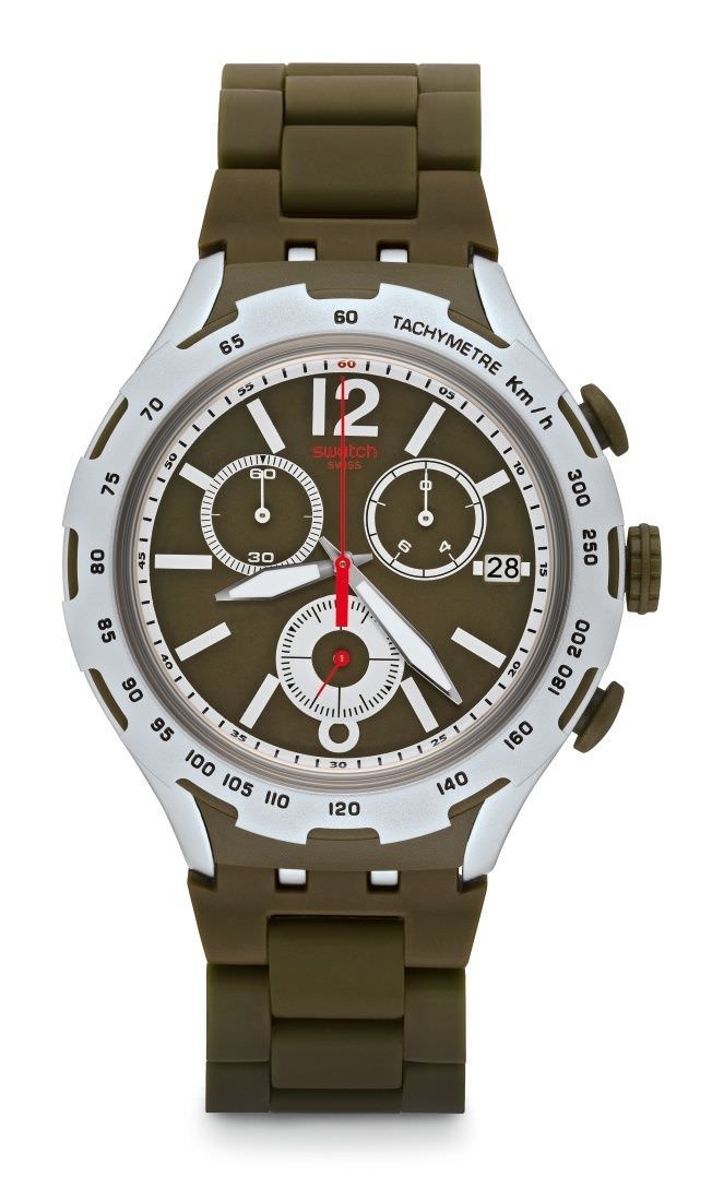 SALE 25%: Swatch GREEN ATTACK  YYS4022AG