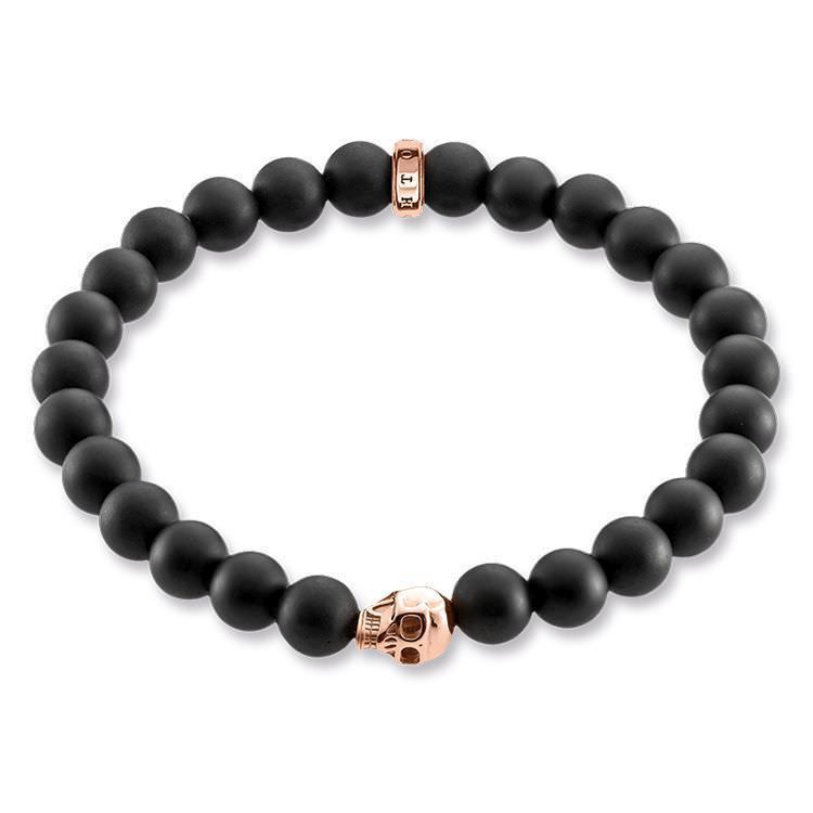 SALE 25%: Thomas Sabo Armband Totenkopf Rosé - Ringweite 19 Armband A1510-444-11-L19