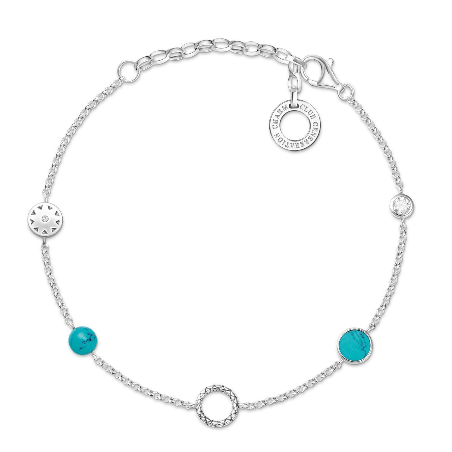 SALE 25%: Thomas Sabo Charm Club - Ringweite 19 Armband X0271-646-7-L19v