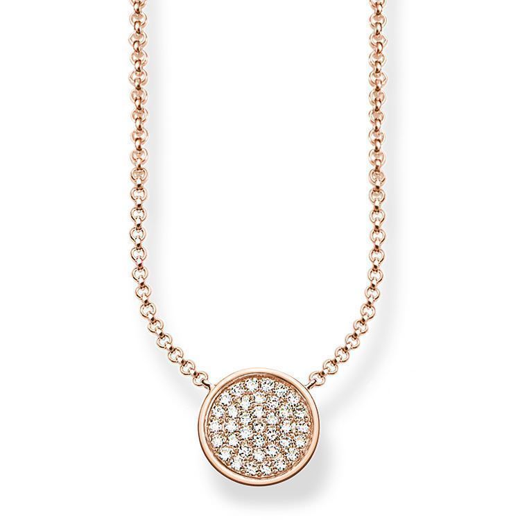 SALE 25%: Thomas Sabo Collier Sparkling Circles - Länge 45 cm"" Kette - Collier KE1491-416-14-L45v