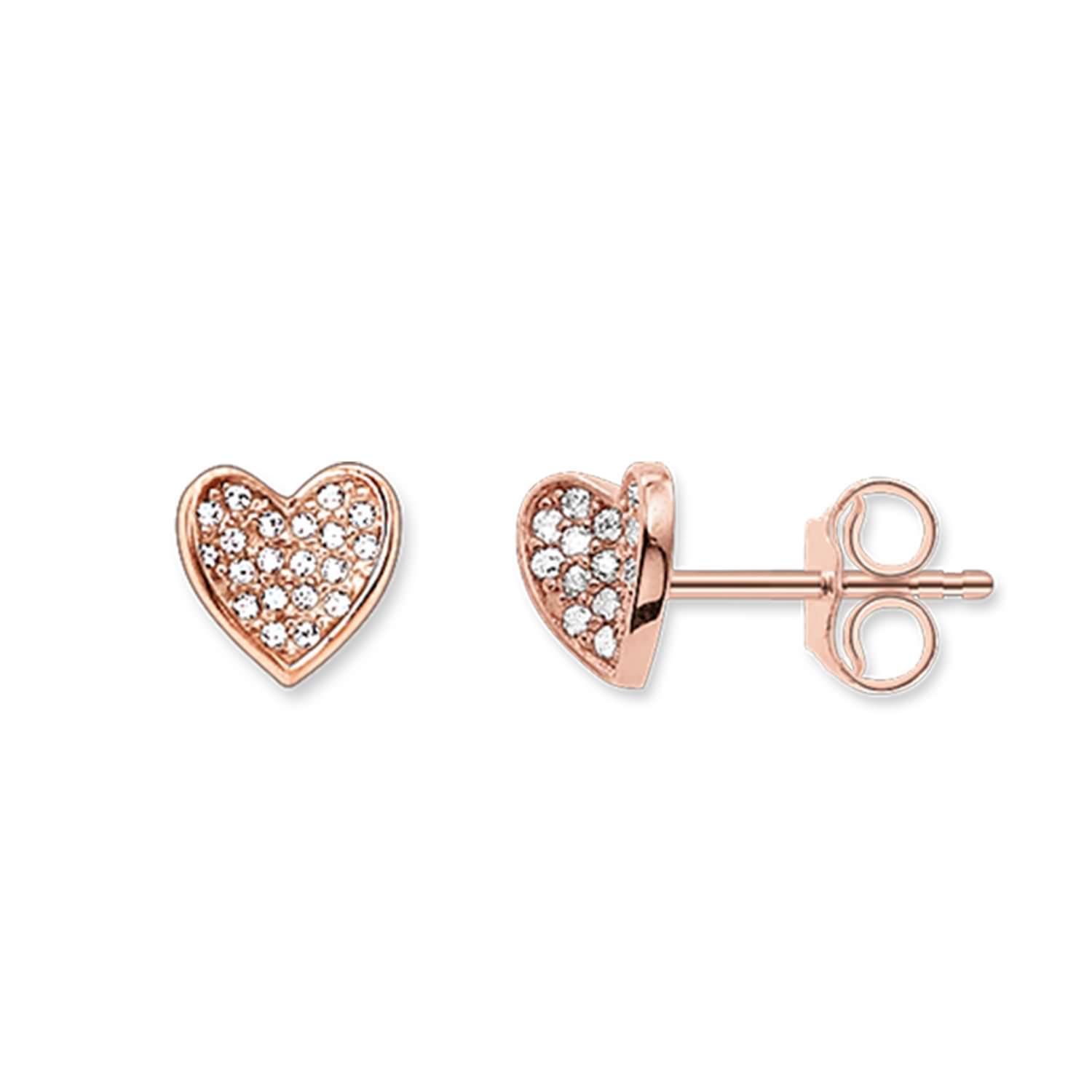 SALE 25%: Thomas Sabo Ohrstecker Herz Ohrschmuck (Ohrring Ohrstecker) H1863-416-14