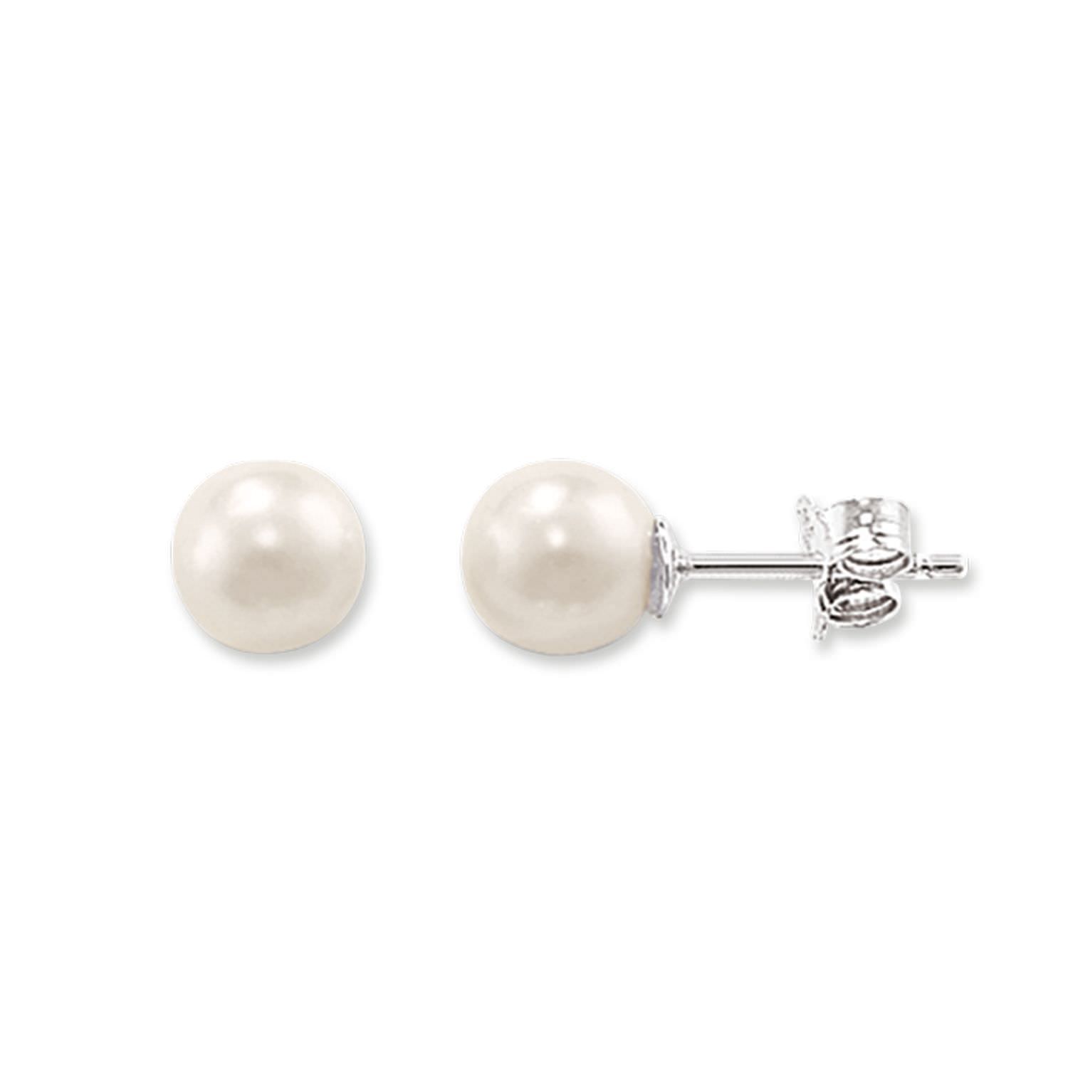 SALE 25%: Thomas Sabo Ohrstecker Perle Ohrschmuck (Ohrring Ohrstecker) H1430-028-14