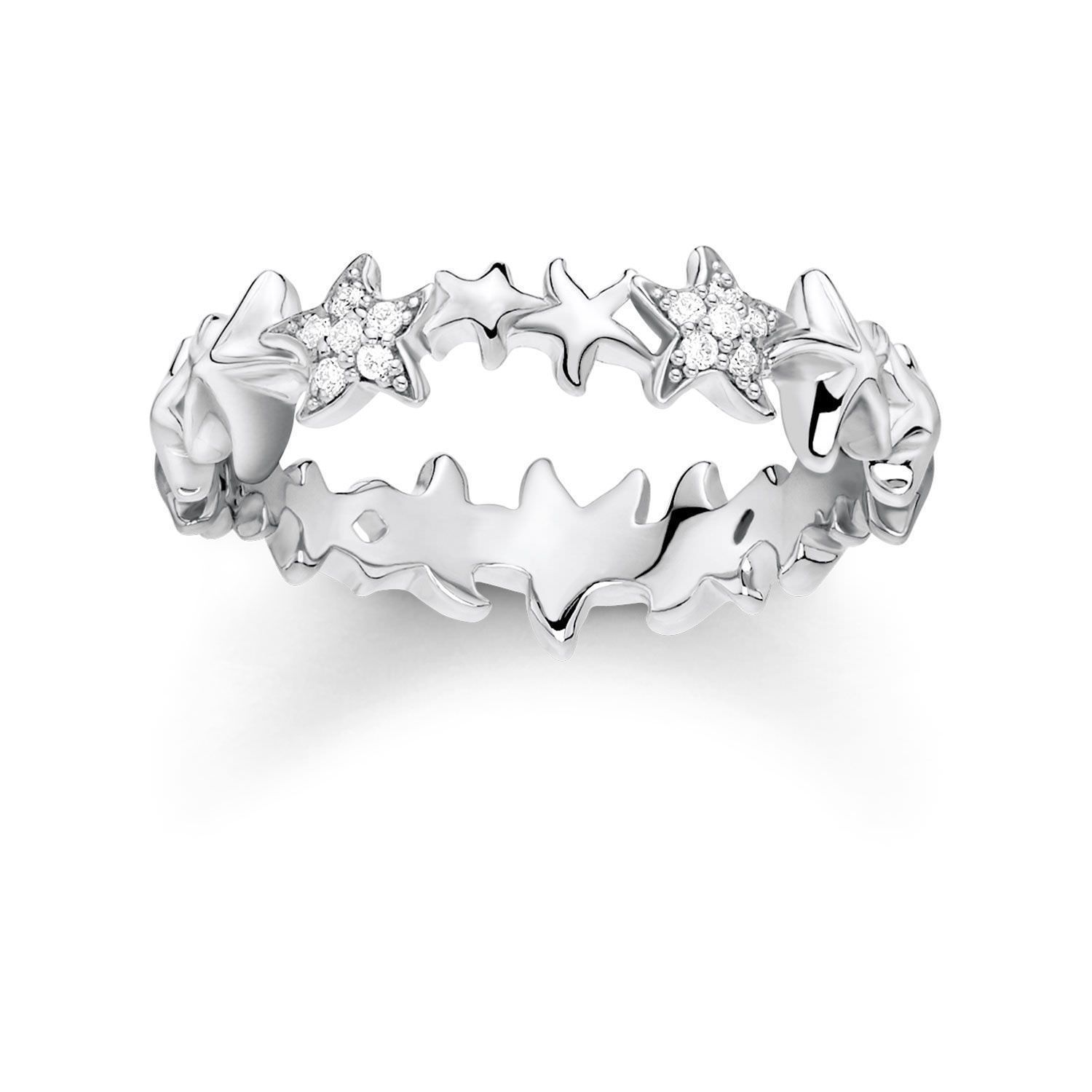 SALE 25%: Thomas Sabo Sterling Silver Ring TR2183-051-14-52