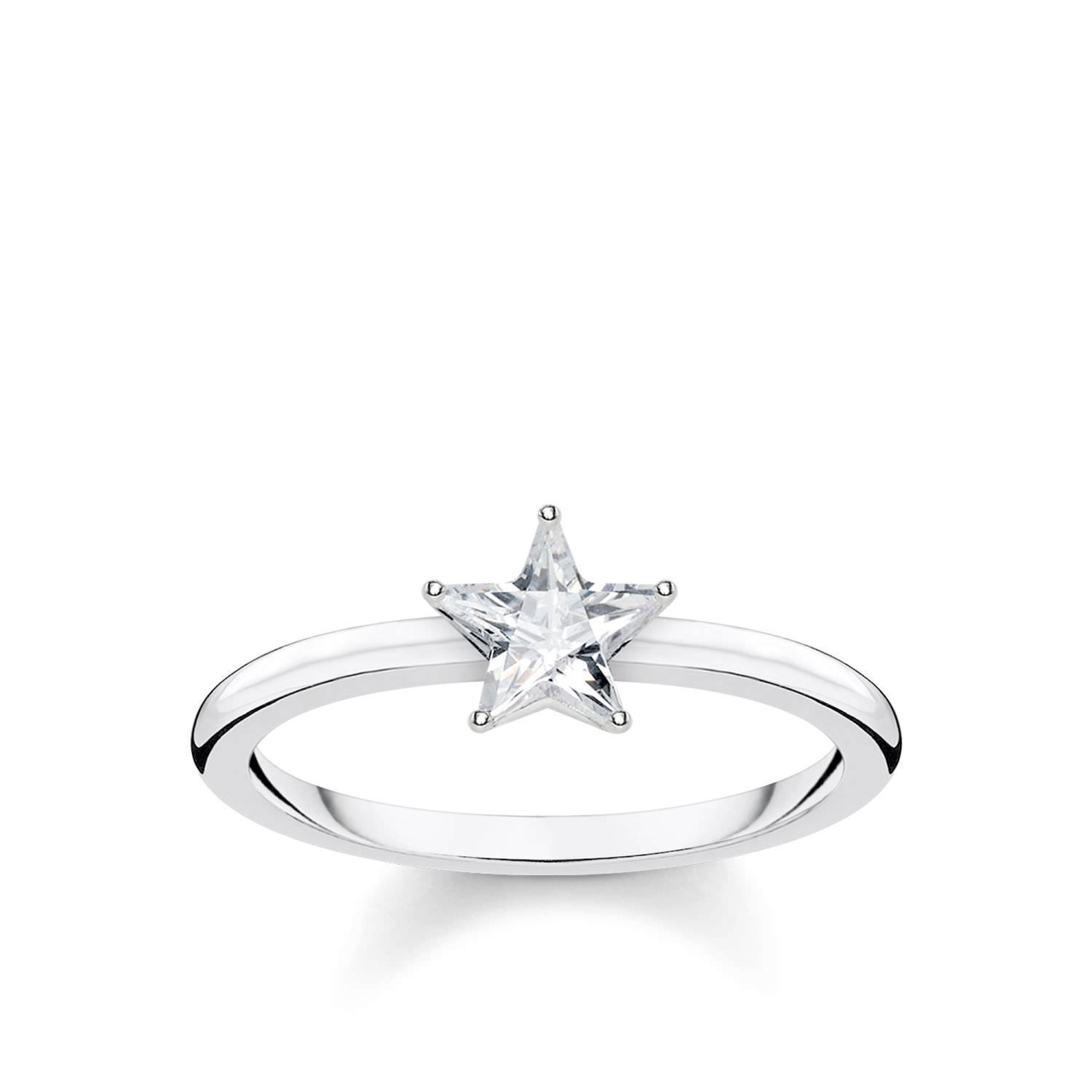 SALE 25%: Thomas Sabo Sterling Silver Ring TR2270-051-14-52