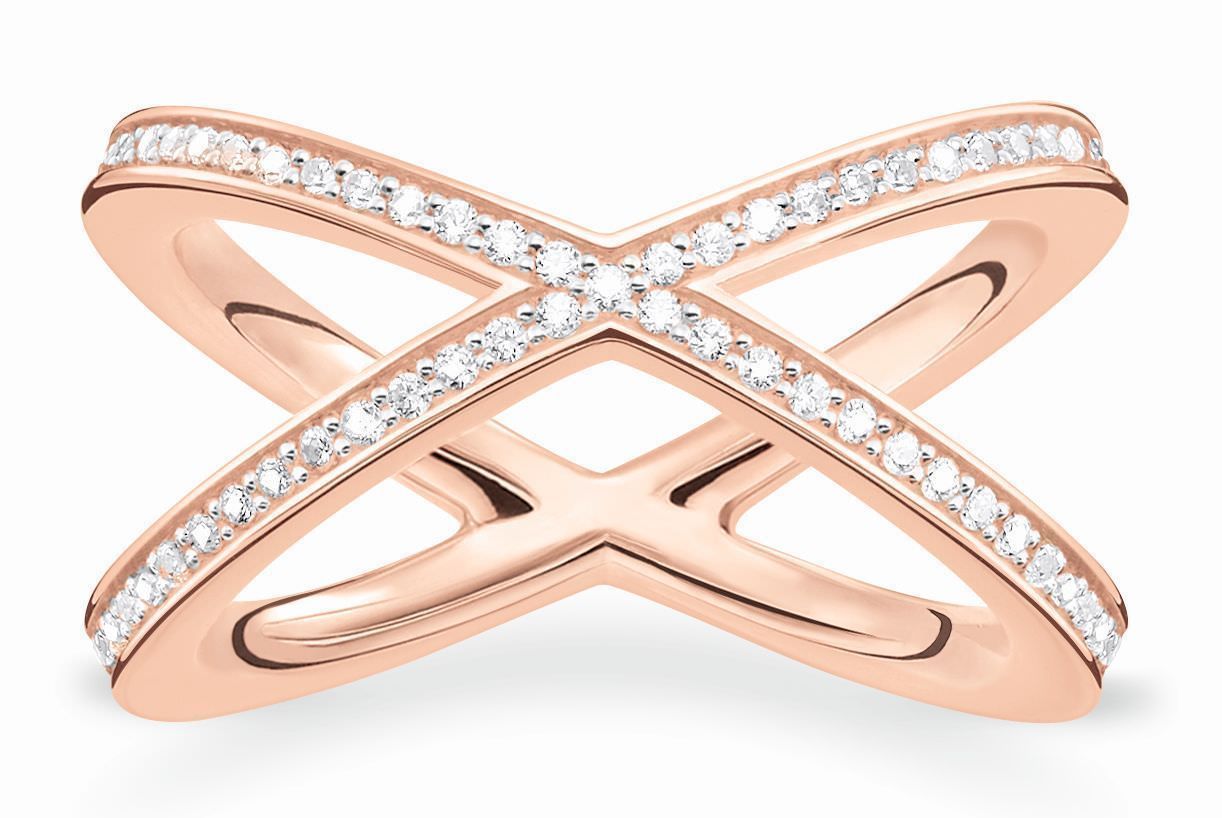 SALE 25%: Thomas Sabo Sterling Silver - Ringweite 52 Ring TR2138-416-14-52