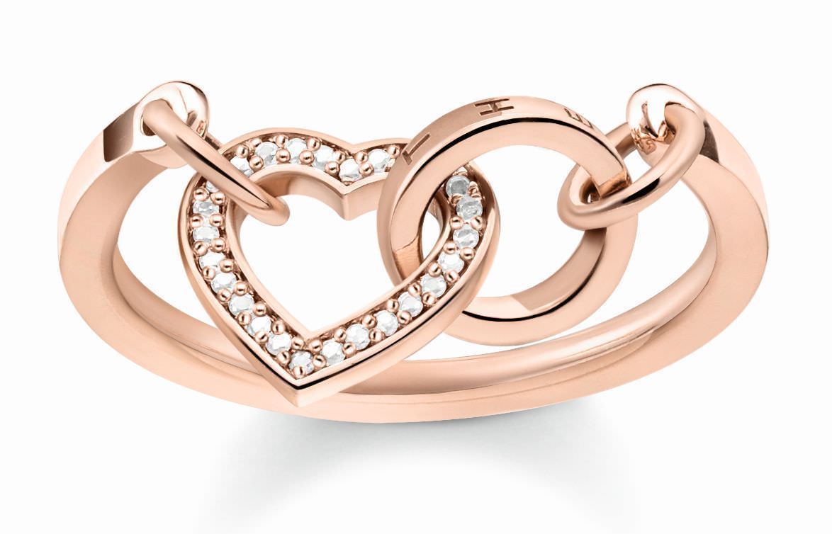 SALE 25%: Thomas Sabo Sterling Silver - Ringweite 54 Ring TR2142-416-14-54