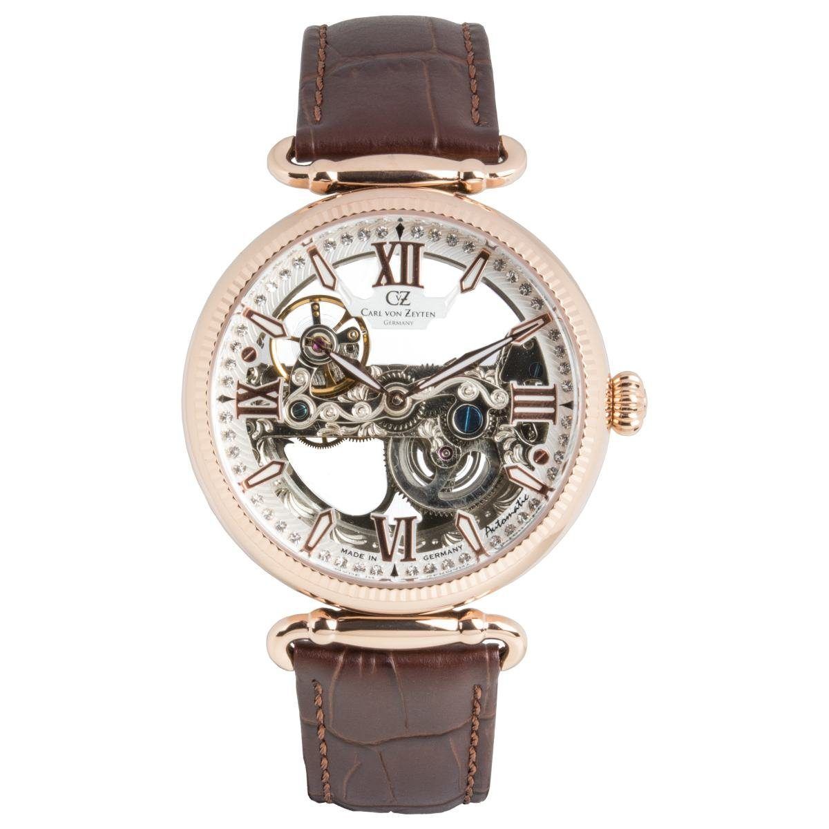 SALE 50%: Carl von Zeyten Automatik Safirglas Häusem  CVZ0083RWHS