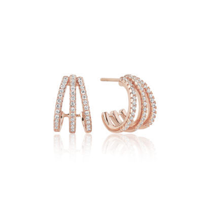 Sif Jakobs - OZIERI TRE PICCOLO EARRINGS Ohrschmuck (Ohrring Ohrstecker) SJ-E1068-CZ(RG)